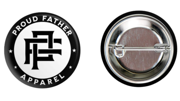 Proud Father Monogram Button