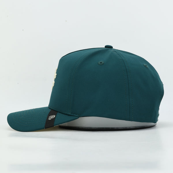 PF MONOGRAM SNAP BACK FOREST GREEN / CREAM
