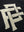 MONOGRAM BLACK CHENILLE HOODIE.