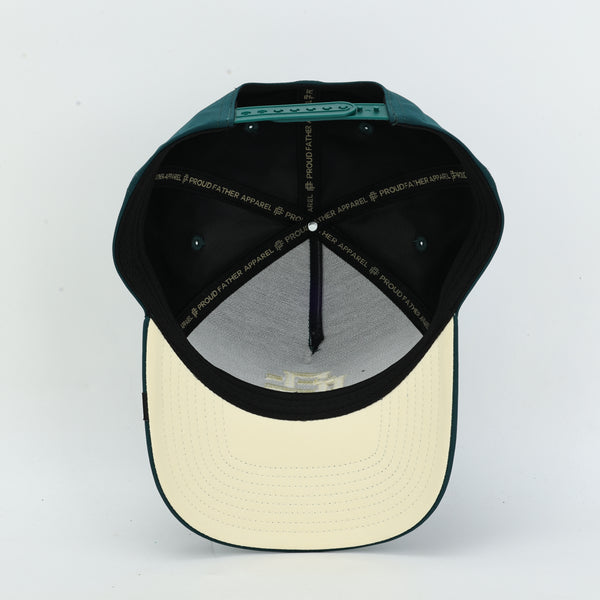 PF MONOGRAM SNAP BACK FOREST GREEN / CREAM