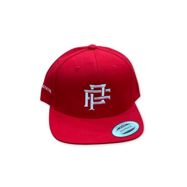 RED MONOGRAM PF FLAT BILL SNAP BACK