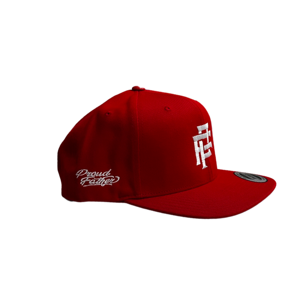 RED MONOGRAM PF FLAT BILL SNAP BACK