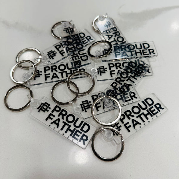 proud father keychain apparel gifts for dad and dads to be father figures men 