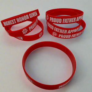 PROUD FATHER APPAREL WRISTBAND BRACELET 

