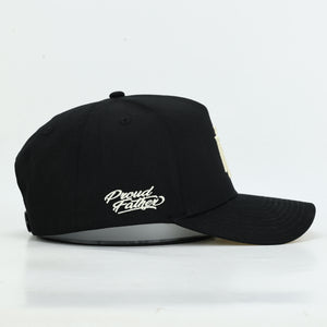 Proud Father Black And Cream Monogram Hat