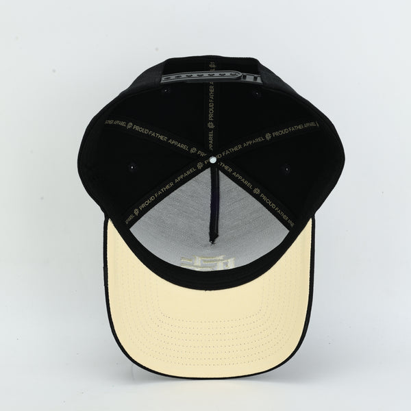 Proud Father Black And Cream Monogram Hat