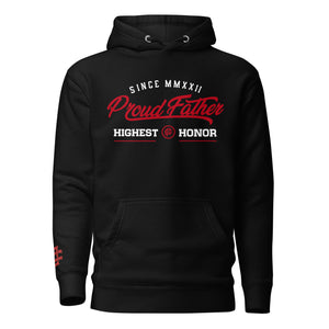 proud father apparel hoodie original logo 