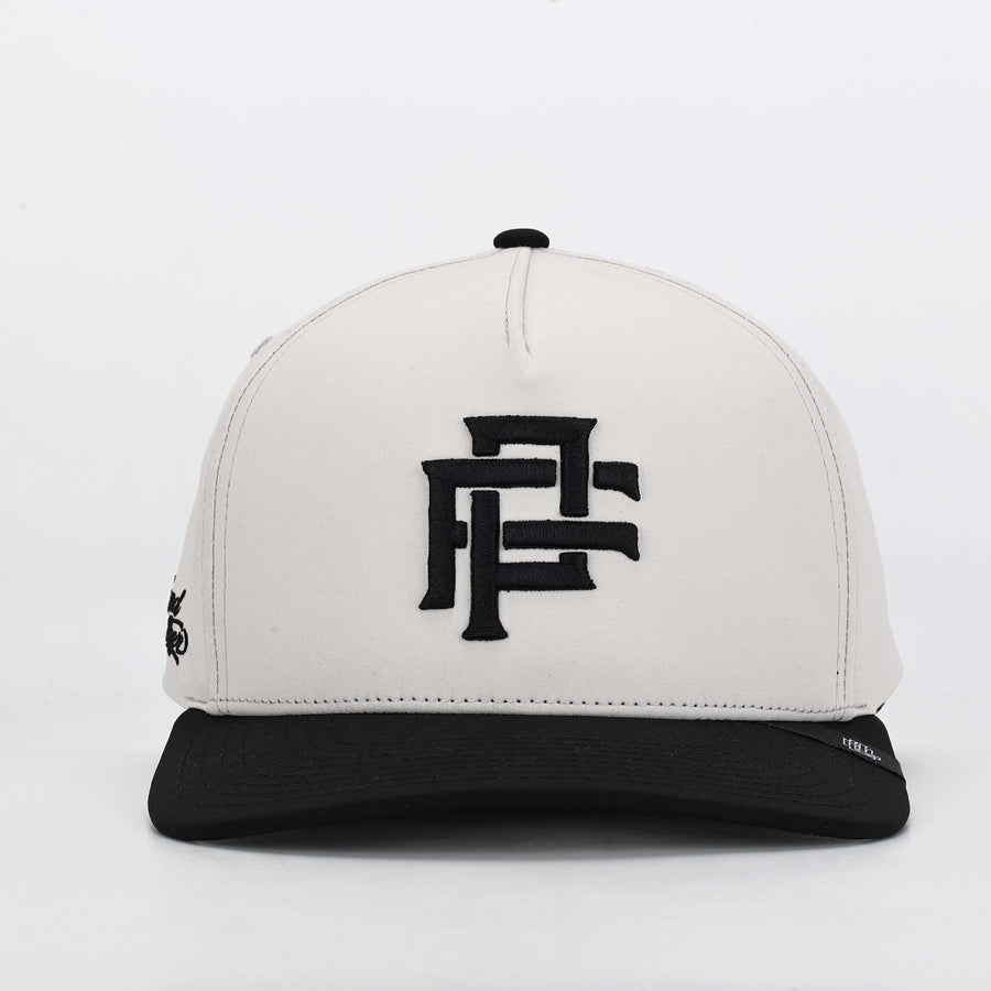PF MONOGRAM SNAPBACK CREAM/BLACK